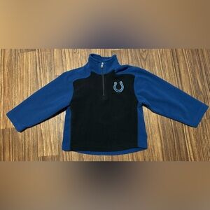 Indianapolis Colts Quarter-Zip Fleece Top Size 5/6 Kids